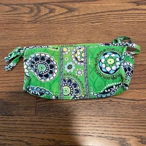 Vera Bradley green cupcake cosmetic/ toiletry bag